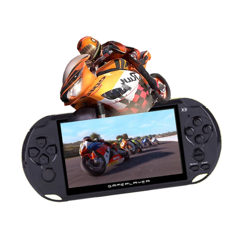

X9 Portable Game Player 5.0 Large Screen 8GB Game Console Handheld Machine Support TV Out Put With MP3/Movie Camera
