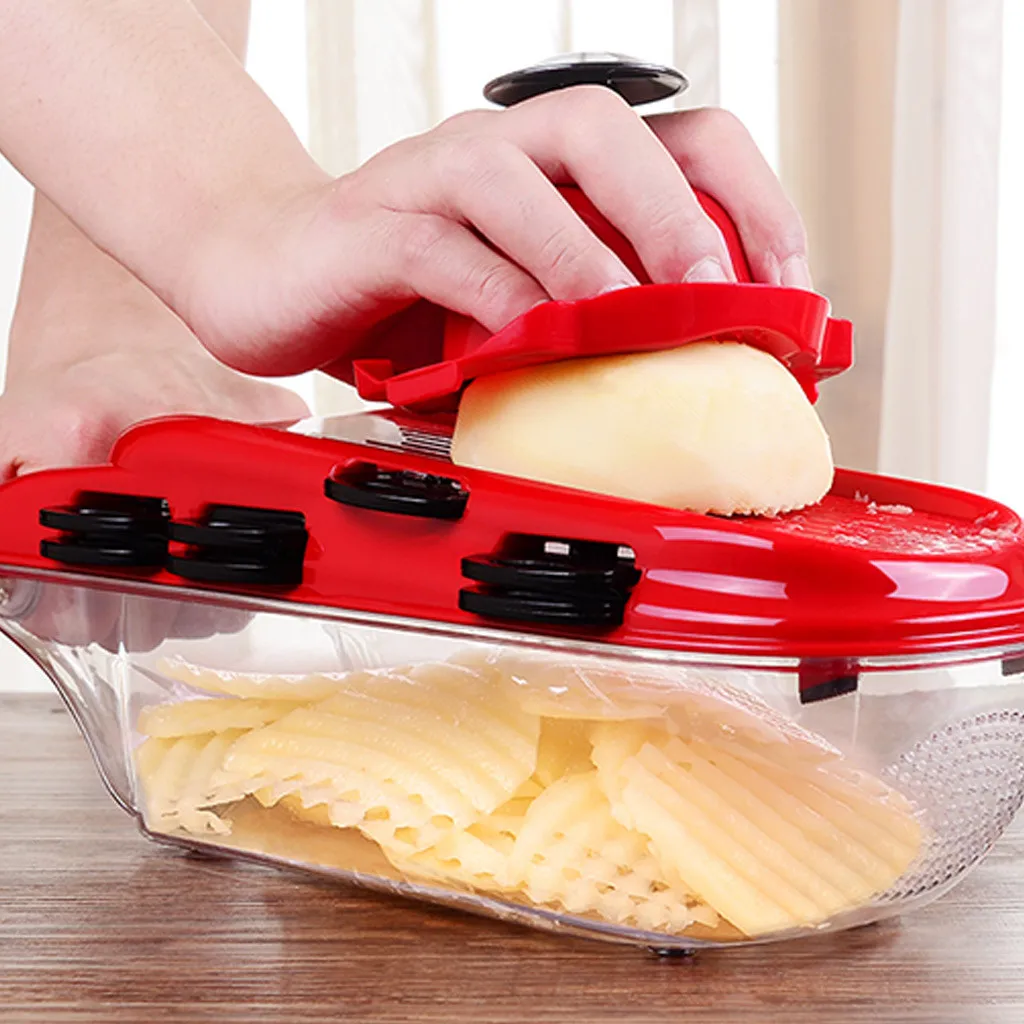 

Dropshipping Multi Function Vegetable Fruit Scraper Slicer Potato Cutting Kitchen Tool Choppe