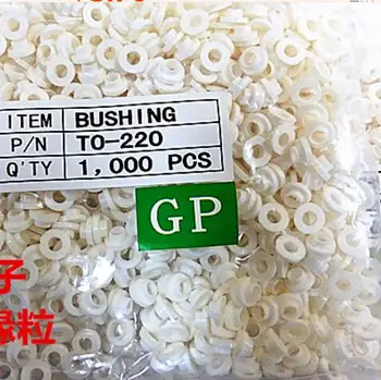 

1000pcs TO-220 Insulation Tablets Circle M3 Transistor Pads Bushing TO - 220 Plastic Insulation Washer