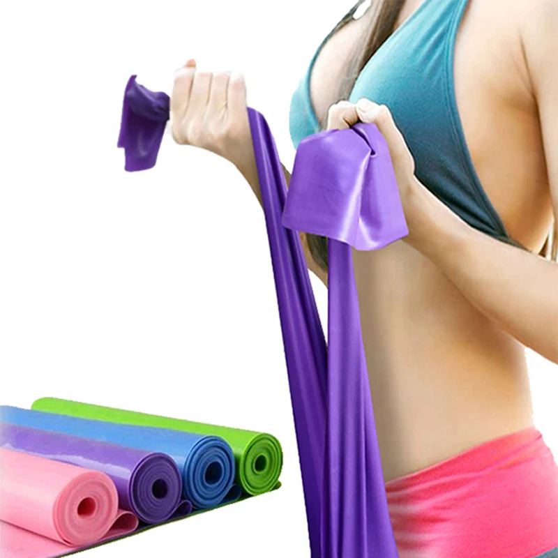 Latex Yoga Stretch Strap Belts Gym Fitness Equipment Women Shaped Weight Loss Tools Exercise Elastic Tension Bands Sport Pilates (2)