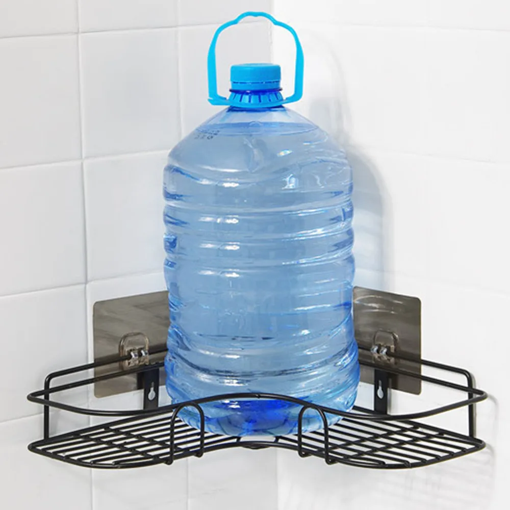 

Kitchen Trace Free Hanging Iron Triangulation Storage Rack Bathroom Storage Rack Washable, durable, and easily attached L506