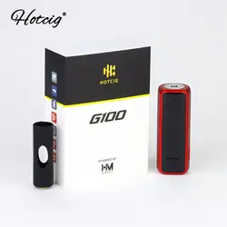 Оригинал 100 W Hotcig G100 TC поле MOD с 0,9-дюймовый дисплей питается от одного 18650/20700/21700 против Hotcig RSQ без Батарейный мод для электронных сигарет