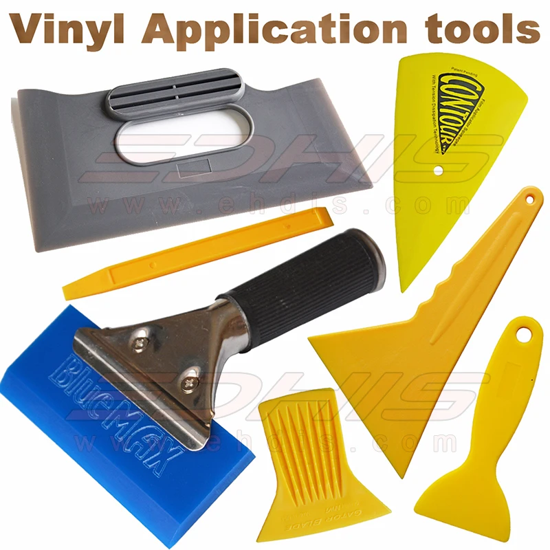 Useful 7 in 1 Car Window Film Tools Squeegee Scraper Set Kit Car Home Tint AT037in Scraper from