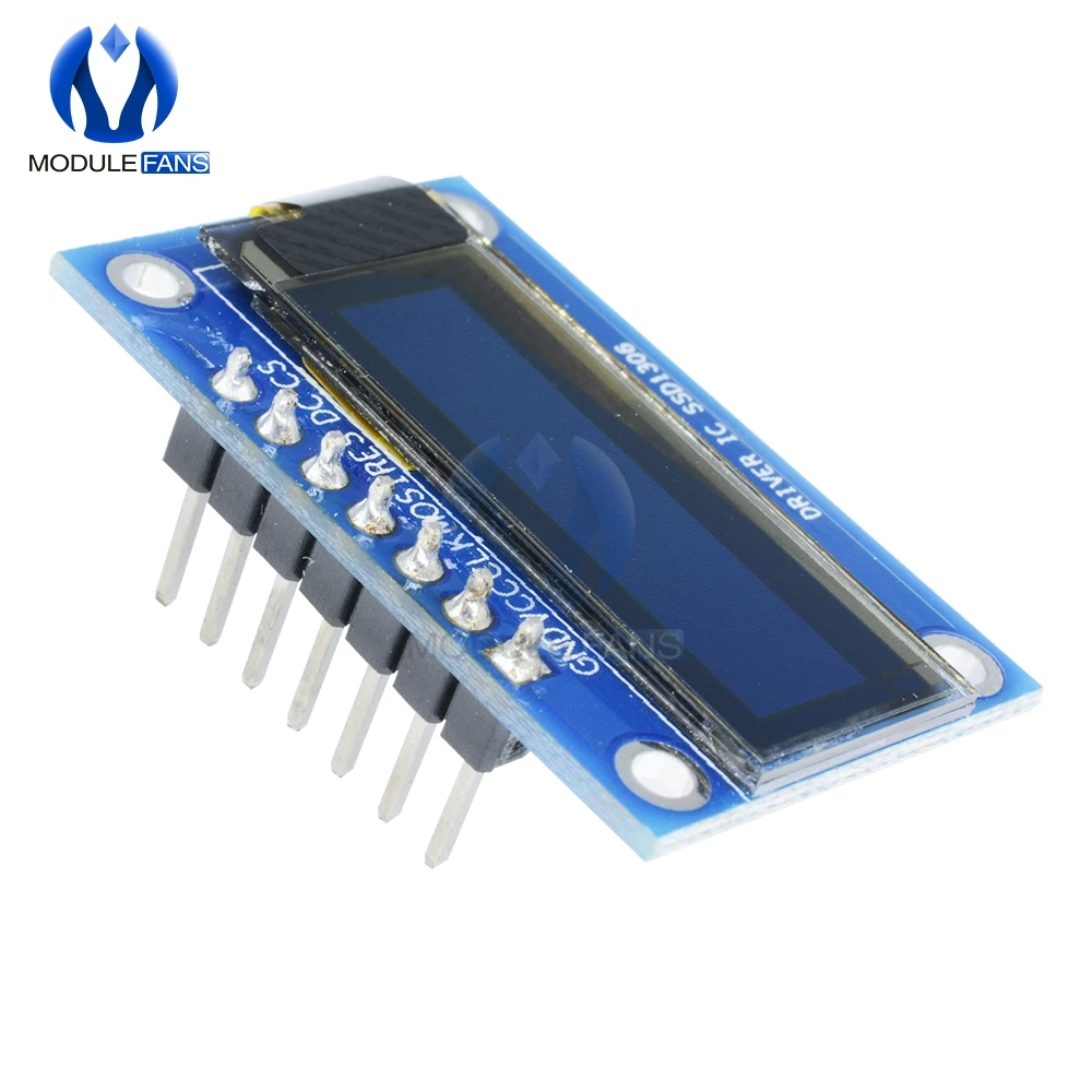 0,91 дюймов SPI 128x32 Белый OLED ЖК-дисплей DIY модуль SSD1306 Драйвер IC DC 3,3 V-5 V для Arduino PIC 0,91''