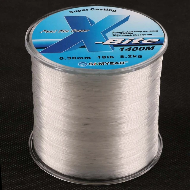 1400m 18lb 0.3mm Super Strong Nylon Line Rope Clear White Jip Carp Fishing  Line Wire Monofilament Line Material from Japan