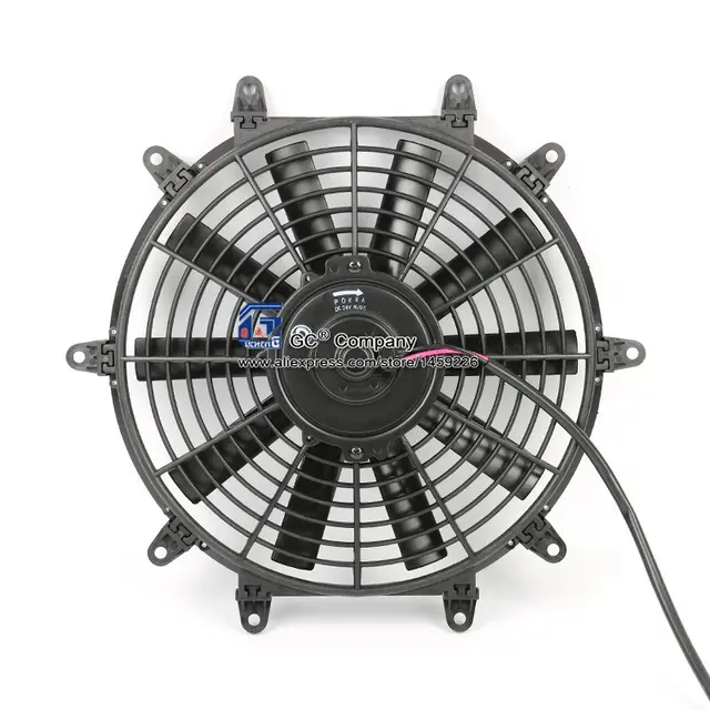 Universal 12 Inch Electric Cooling Fan Radiator Film 12v 24v Universal 12 Inch Electric Cooling Fan Radiator Film 12v 24v For Street Hot Rod Clic Muscle Car Air Condition Condenser
