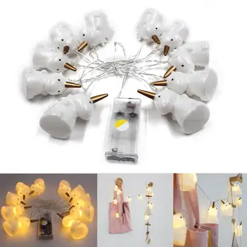 

1.5m 10LEDs Unicorn Shaped Warm White String Light DIY Christmas Birthday Wedding Decoration Hanging String Light 1PC J2
