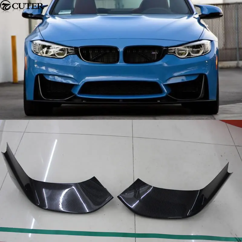 Автомобильные передние бамперы F80 F82 M3 M4 MP из углеродного волокна боковой