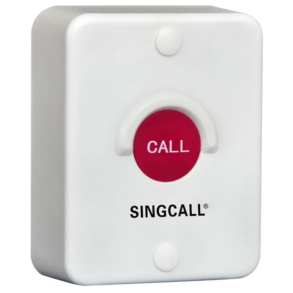 

SINGCALL.Wireless Calling System,Red silica button,waterproof, sun-proof, dustproof, shockproof, One-button pager(APE510)