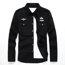 Плюс Размер 6XL брендовая мужская рубашка хлопок Новая Мода с длинным рукавом Военная Мужская одежда