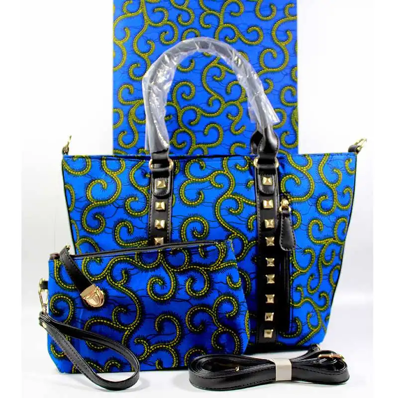 3 pc Afrikaanse Ankara Tas Set Ankara Clutch Set Afrikaanse wax Print Hangbag En Bijpassende 6 werven Etnische Wax Blok prints Stof 3 pc Afrikaanse Ankara Tas Set Ankara Clutch Set Afrikaanse wax Print Hangbag En Bijpassende 6 werven Etnische Wax Blok prints Stof