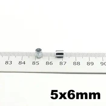 

Micro Precision Magnet Cylinder Diameter 5 0.197'' Small Round Disc 5x6 mm Sensor Mini Magnets Teaching Study 200pcs