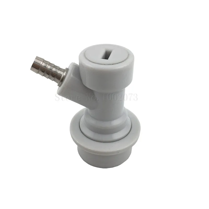 Stainless Steel Carbonation Cap Carbonator - Gas Ball Lock Disconnect -14Barb Homebrew Beer Cornelius Corny keg (1)