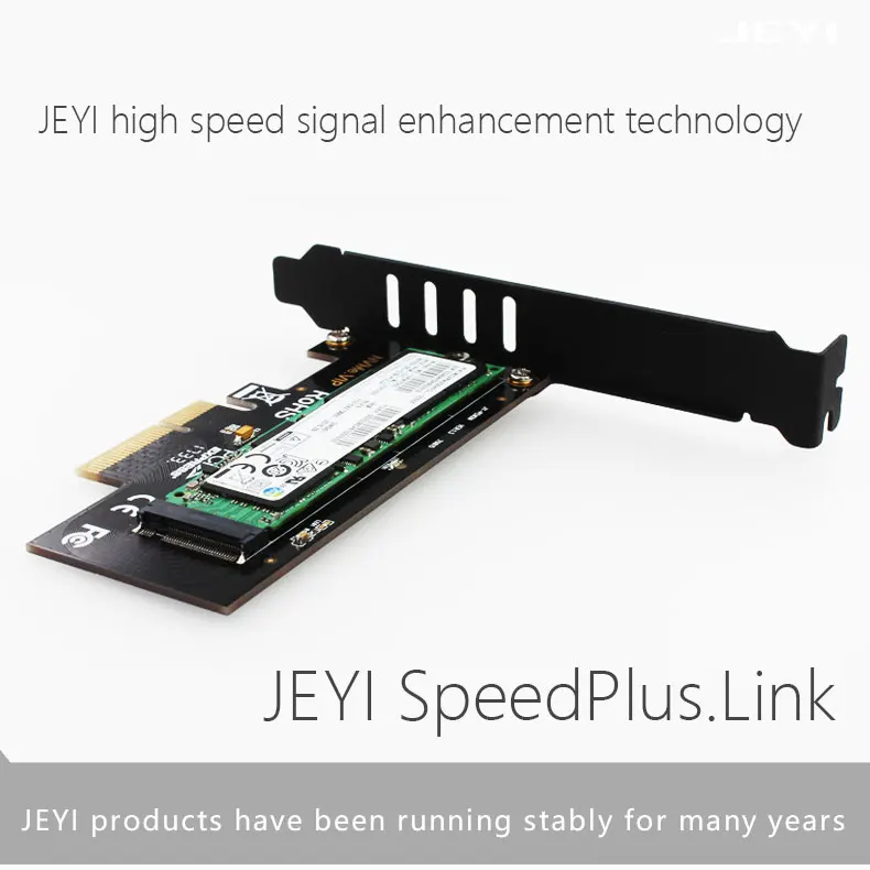 JEYI SK4 M.2 NVMe SSD NGFF к PCIE X4 адаптер M ключ интерфейсная карта Suppor PCI Express 3,0x4 Размер 2230-2280 m.2 полная скорость хорошее