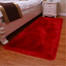 High-end белый плюшевый коврик толщиной Овчины Детская шерстяное одеяло для спальни bay оконная Подушка прикроватный коврик Гостиная Прямоугольный Коврик