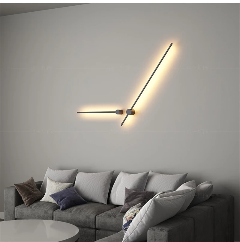 Conduziu a Lâmpada de Parede Decoração para Casa Fundo da Parede Criativo Moderno Simples Nordic Minimalista Sala Estar Sofá Luz Quarto Lâmpadas Cabeceira 3 Criativo moderno simples conduziu a lâmpada de