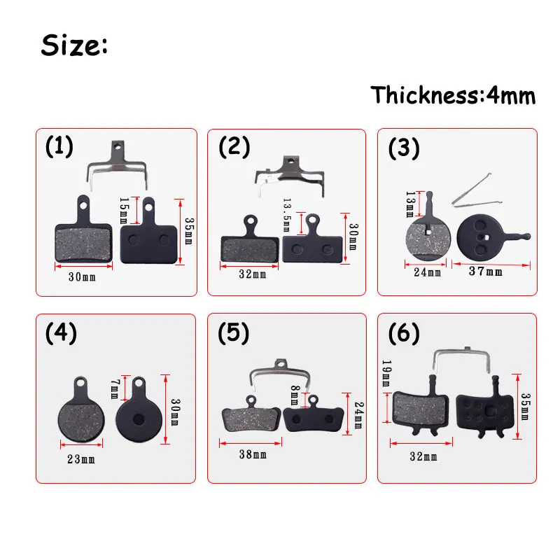 Горный велосипед дисковые тормоза безасбестовые велосипед тормозные колодки Велоспорт Аксессуары
