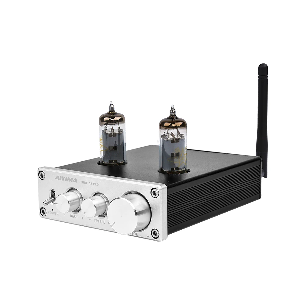 AIYIMA 6K4 Vacuum Tube Amplifier Preamplifier Bluetooth 5.0 Preamp AMP With Treble Bass Tone
