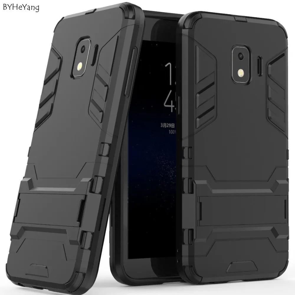 

BYHeYang For Samsung Galaxy J2 Core Case PC+Silicone Armor Shock Proof 3D Shield Case For Samsung J2core SM-J260 J260f Bumper