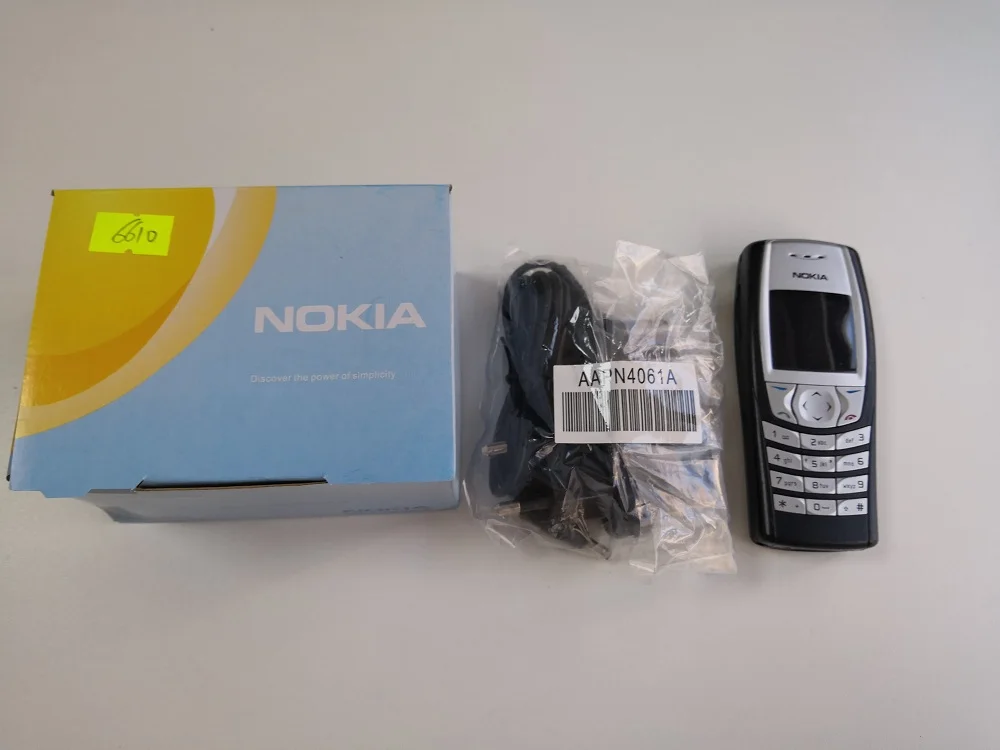 6610 разблокированный Nokia 6610 старый дешевый поддержка русская и арабская клавиатура Восстановленный сотовый телефон без камеры