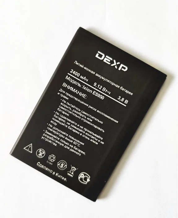 AZK 100% новый высококачественный аккумулятор Ixion ES950 для DEXP батарея смартфона 3 8 В 2400