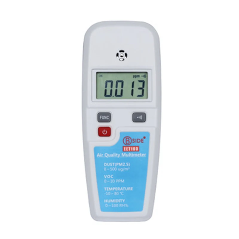 

LCD Air Quality Monitoring Multimeter Dust VOC Temperature Humidity Meter Atmosphere Detector Haze PM2.5 Formaldehyde Tester