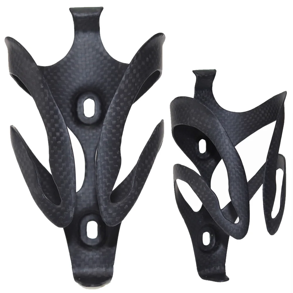 

No Logo 3K Finish Carbon Fiber Water Bottle Cage Carbon Bike Parts Water Bottle Holder