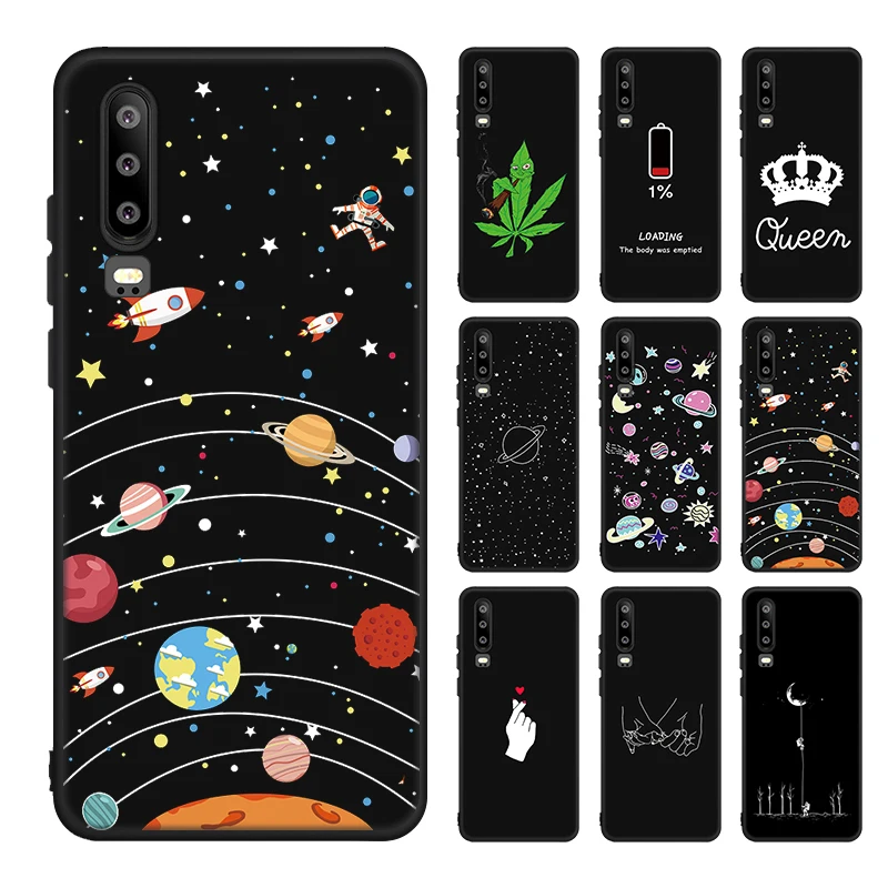 Матовый ТПУ чехол для телефона queen с рисунком для huawei Y9 Y6 Y7 Y5 Pro Prime Enjoy 9 Space Planet Capas