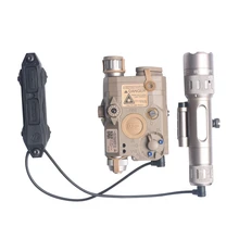 Страйкбол Тактический увеличенный переключатель давления 2,5 мм аудио коаксиальный разъем 2 вилки для 20 мм Пикатинни рельсы Охота фонарик