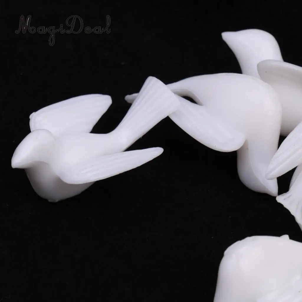 12pcs Little White Pigeons Confetti Wedding Table Scatters Baby Shower Sprinkles Party Decoration Favors