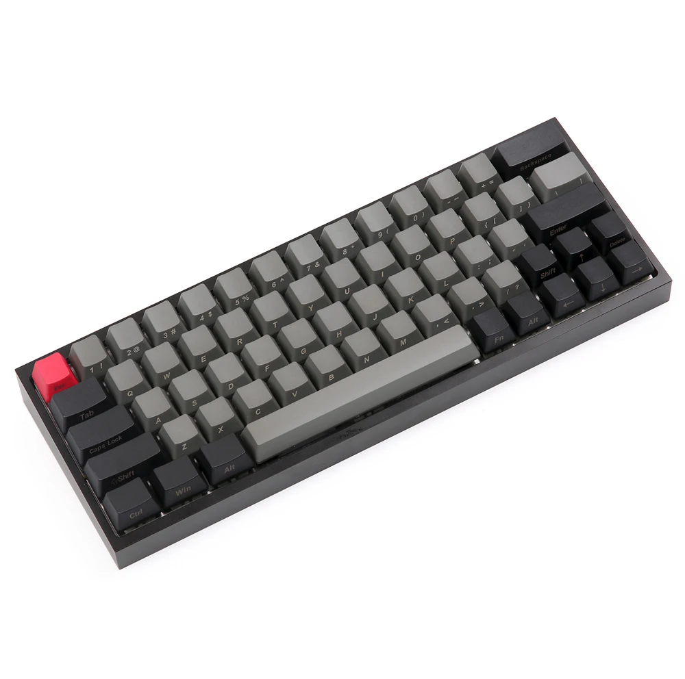 Kbdfans Новое поступление клавишные колпачки pbt diy механическая клавиатура gk64 колпачки 2u сдвиг dz60