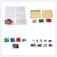 Bebé de Juguete Montessori Cuentas Bordo Suma Resta Multiplicación División Tira Sello Juego de Matemáticas Perlas Brinquedos juguetes
