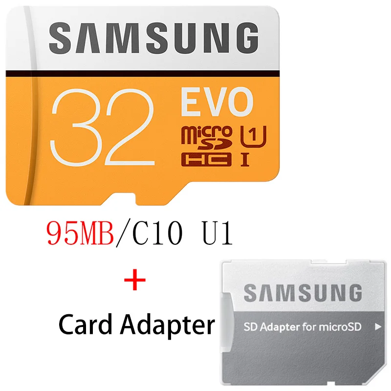 Карта памяти microSD SAMSUNG EVO слот для карт памяти 64 128 Гб Micro SD 128 Гб оперативной памяти, 32 Гб встроенной памяти, 64 ГБ 256 ГБ 512 Гб Micro SD карты памяти SD/TF флеш-карта Micro SD карт для телефона - Емкость: MB-MP32G-KT5