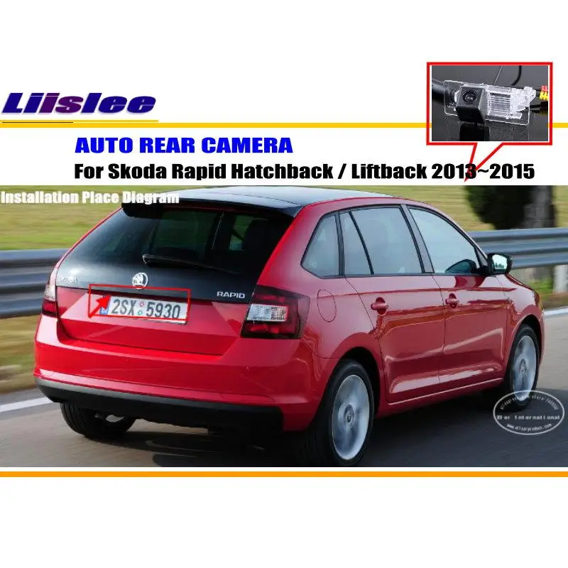 

For Skoda Rapid Hatchback Liftback 2013-2015 Car Rearview Rear View Camera Backup Back Parking AUTO HD CCD CAM Accessories Kit