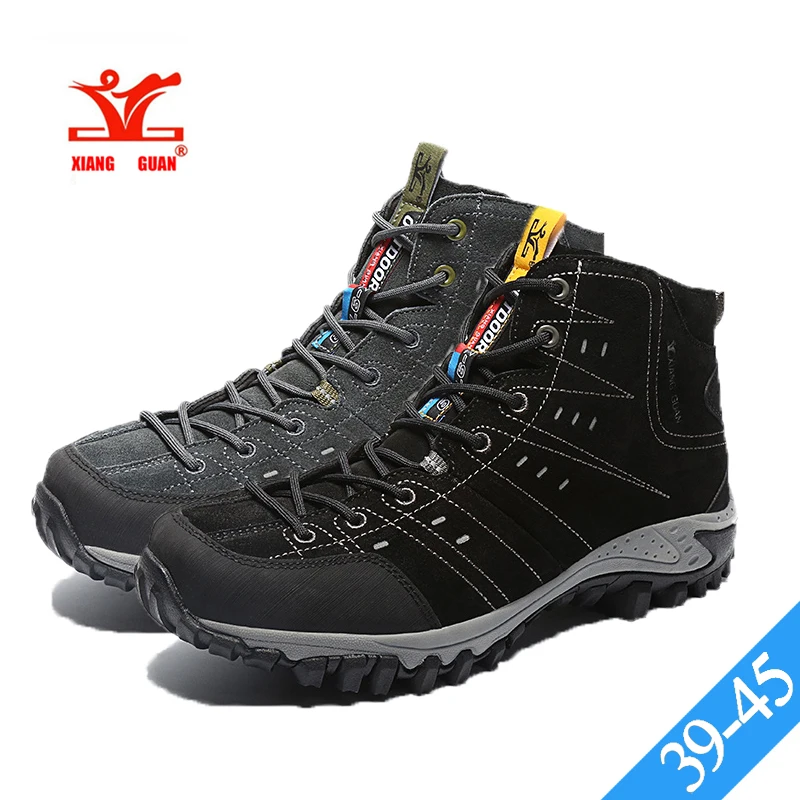 Xiang Guan waterproof breathable footwear large size outdoor boots black walking font b shoes b font
