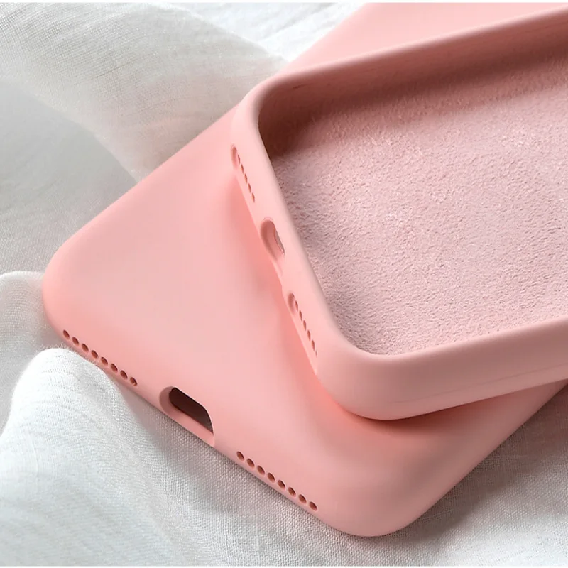 

Liquid Silicone Case For Samsung Galaxy S8 S9 S10e S10 Plus Lite Case Back Candy Bumper For Samsung S8 S9 Note 8 9 Cover Coque
