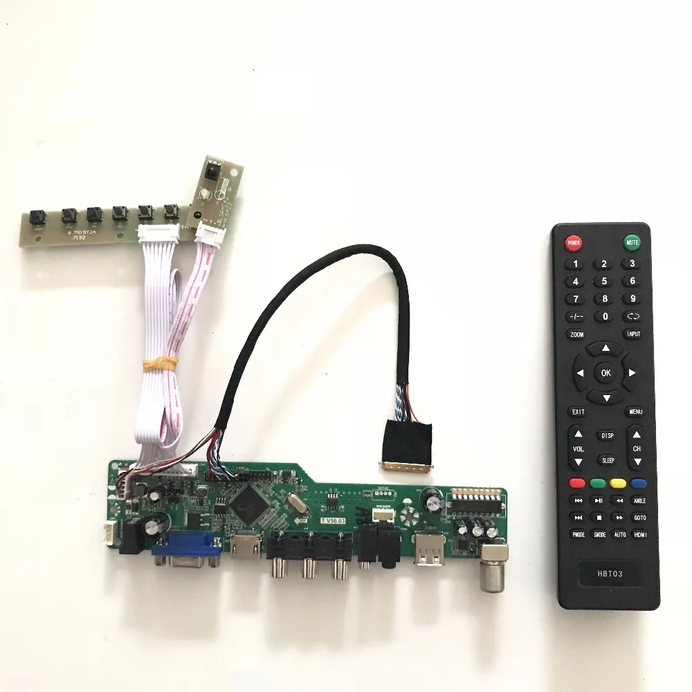 

Free shipping VGA AV Audio USB TV LCD TV Controller Board Kit for IPS N070ICG-LD1 1280X800 LED panel Raspberry PI