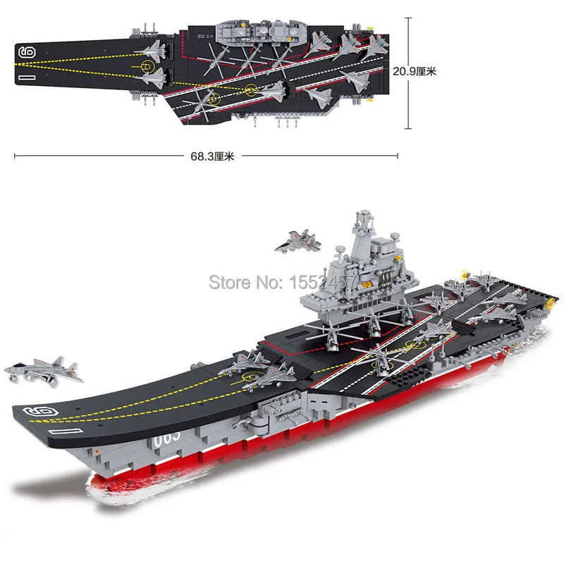 Sluban авианосец наборы для ухода за кожей Совместимость Lego блоки подводная лодка