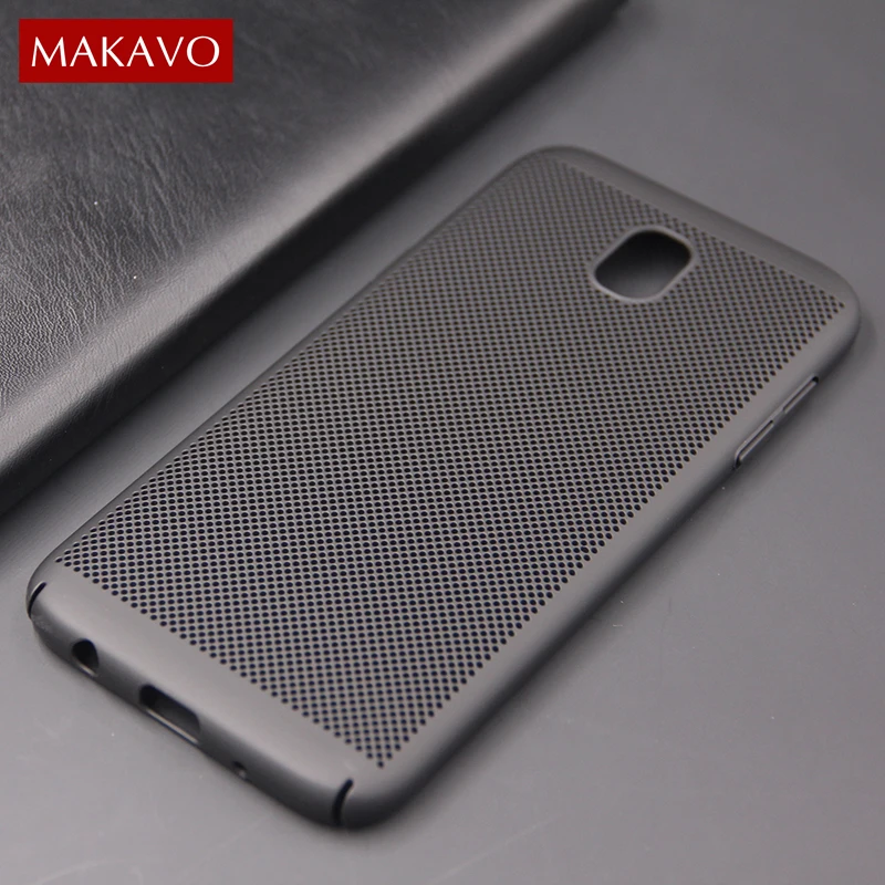 MAKAVO для Samsung Galaxy J5 2017 j530 чехол 360 из матовой кожи Жесткий Тонкий чехол-накладка J3 J7