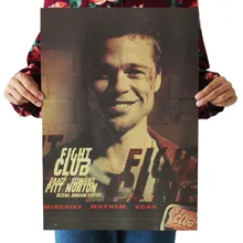 Бойцовский клуб Винтаж крафт-бумага фильм плакат карта домашний декор товары для рукоделия Ретро плакаты и принты