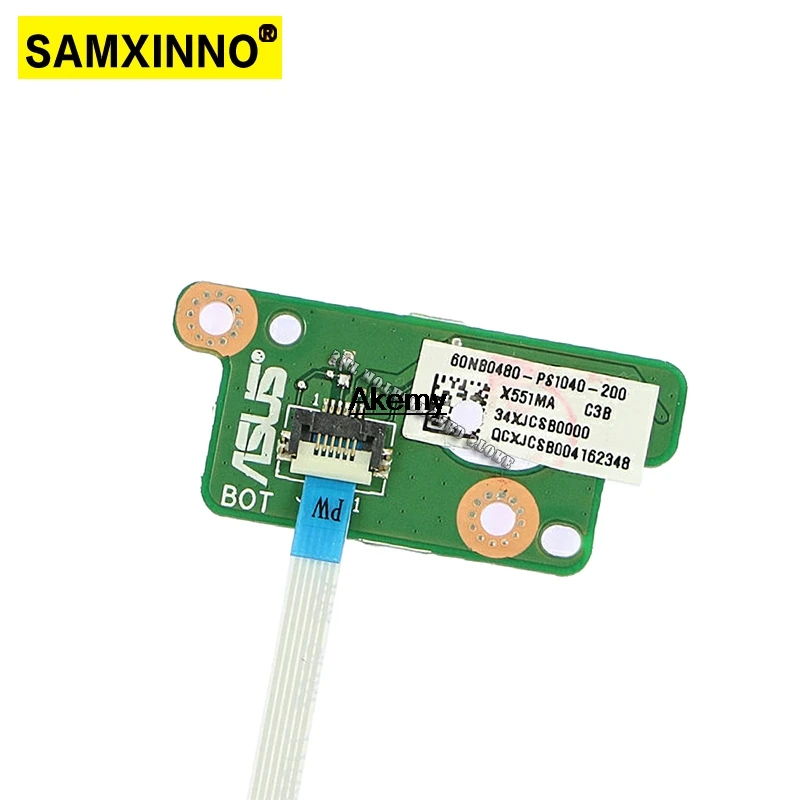 Плата кнопки питания для ноутбука ASUS X551 X551M X551MA D551M X551C X551CA X551CAP F551C плата