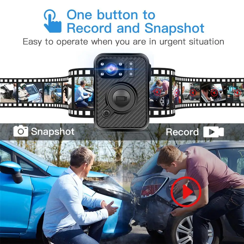 Цена BOBLOV Wifi полицейская камера 64GB F1 Body Kamera 1440P изношенная камера s для правоприменения 10H запись font b gps b font ночное видение DVR рекордер