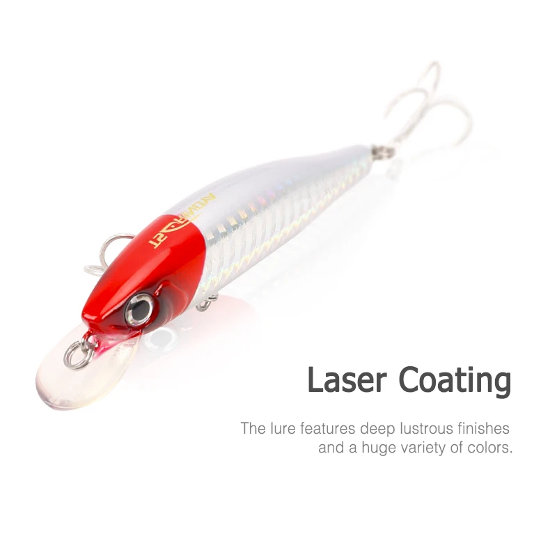 

TSURINOYA Fishing Lure DW19 85mm 14g Depth 1.0m Long Casting Sinking Minnow Hard Bait Articial Bait 4 Colors With Treble Hooks