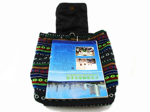 Tribal Vintage Hmong Thai Indian Ethnic Embroidery Bohemian rucksack Boho hippie ethnic bag backpack bag L size SYS-170E