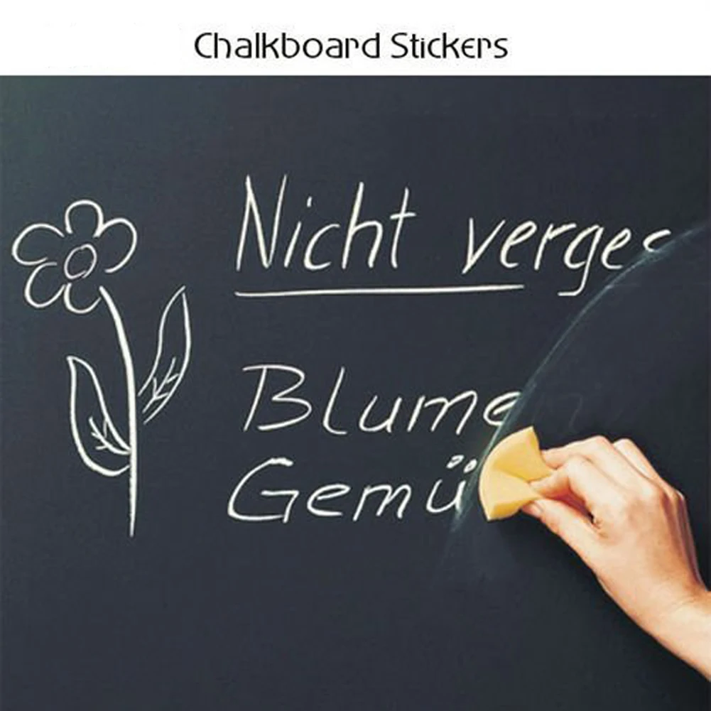 

Chalk Board Blackboard Vinyl Wall Sticker Wallpaper Decal Removable Chalkboard 45X200cm
