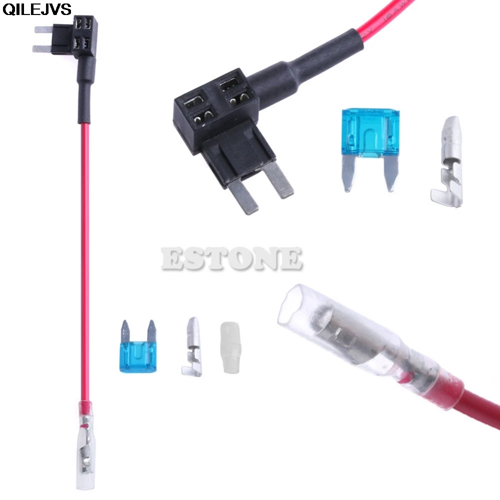 

QILEJVS Micro Blade Mini ATM Fuse Adapter tap DUal Circuit Adapter Holder