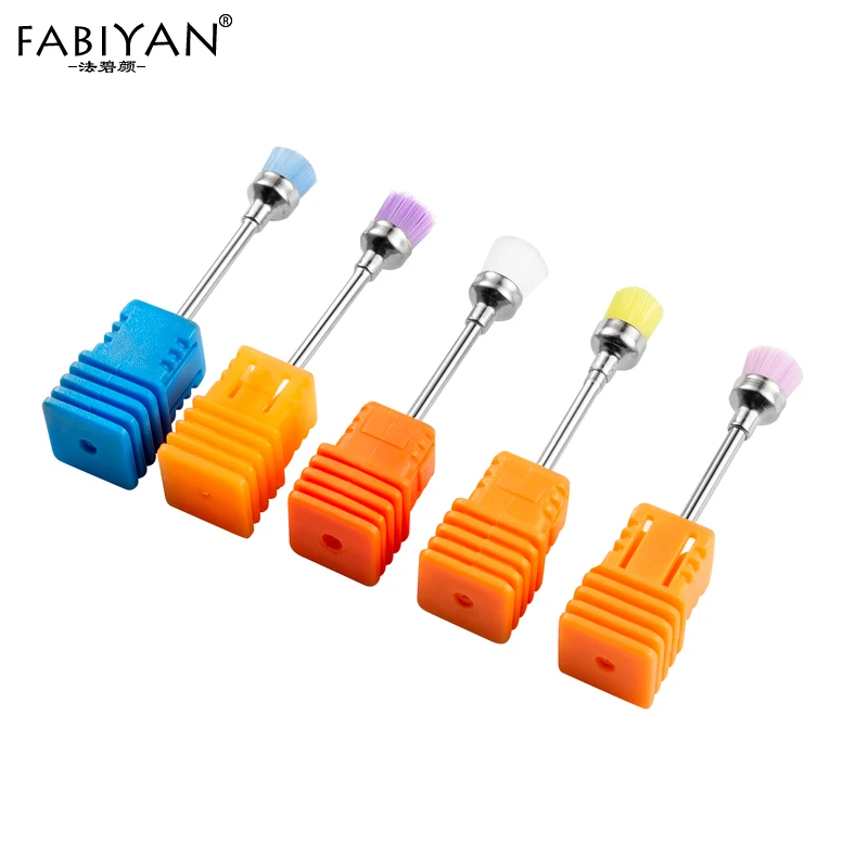 

Nail Art Drill Bit Electric Machine Files Cleaning Brush Stainless Steel Polishing Cuticle Remover Manicure Accessories Tools