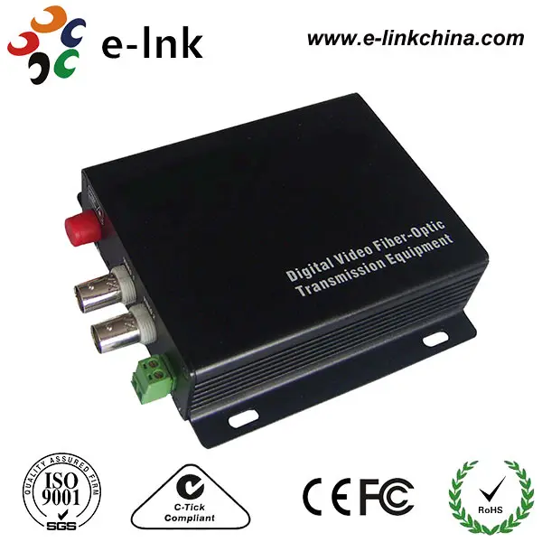 

2Ch CCTV to fiber Transceiver FC 20km