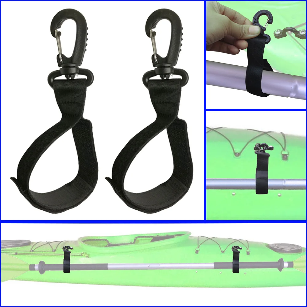 2pcs Kayak Paddle Keeper Oar bing Strap Holder Snap Clip For Sup