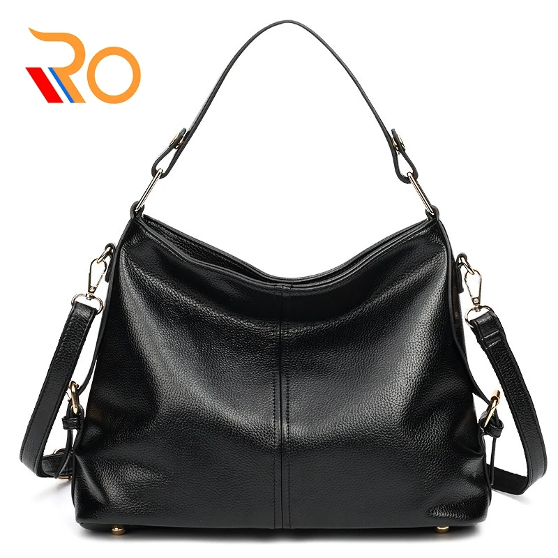 

Genuine Leather Women Handbags Fashion Leather Tote Shoulder Bag Bolsas Femininas Large Capacity Casual Women Bags